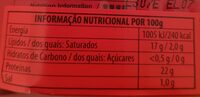 Porthos Sardinha Azeite Condimentos - 营养成分 - pt